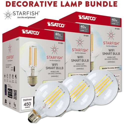 Starfish Clear Lighting Accessories - Bundle, Contains: (3) G25 Clear Filament Lamp